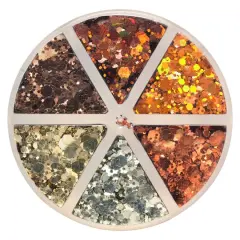 Chunky Polyester Glitter Mix by Recollections&trade; Warm