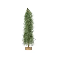 Hello Honey&reg; 21" Green Plastic Tree with Wood Base