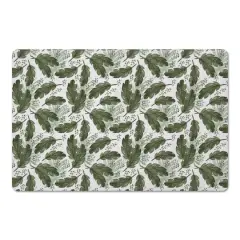 Tropical Leaves Pattern 27" x 18" Floor Mat