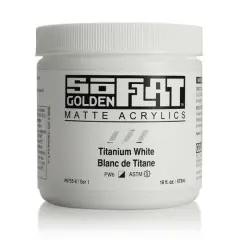 Golden&reg; SoFlat Matte Acrylic Paint, 16oz. Titanium White