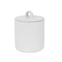 6.25" White Stoneware Canister by Ashland&reg;