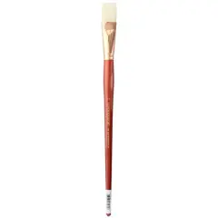 Connoisseur&reg; Hog Bristle Long Handle Flat Brush