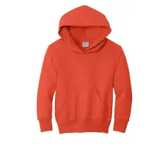 Port & Company&reg; Colors Youth Core Fleece Pullover Hooded Sweatshirt Orange
