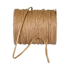 Reliant 1/8" Wired Raffia Ribbon Brown