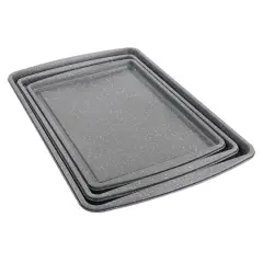 Oster Greystone 3 Piece Carbon Steel Cookie Sheet