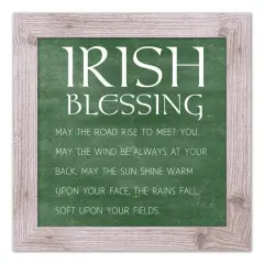 Irish Blessing Framed Print White