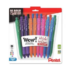 Pentel&reg; Wow! Assorted Retractable Ballpoint Pens, 18ct.