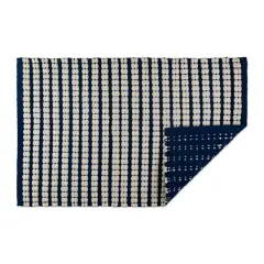 DII&reg; Navy Braided Stripe Rug, 2ft. x 3ft.