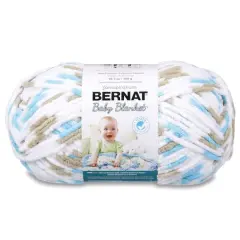 4 Pack Bernat&reg; Baby Blanket&trade; YarnLittle Teal Dove Print