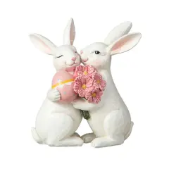 Glitzhome&reg; 7" Easter Loving Bunny Table D&eacute;cor