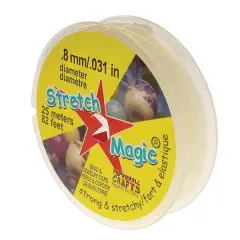 Stretch Magic&reg; 0.8mm Clear Bead & Jewelry Cord, 25m