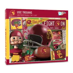 College Team Retro Series 500 Piece Puzzle USC Trojans