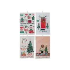 Hello Honey&reg; Holiday How To Cotton Slub Printed Tea Towel Set