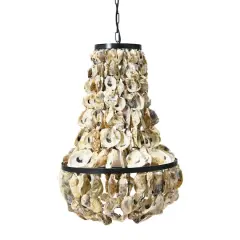 Hello Honey&reg; 29" Oyster Shell Chandelier