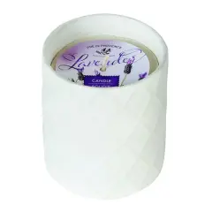 European Soaps Lavender Ceramic Jar Candle