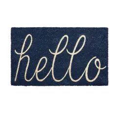 DII&reg; Navy Hello Doormat Assorted