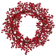 22" Red Berry Wreath
