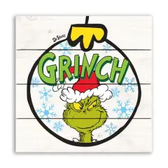 12" The Grinch Ornament Pallet Wood Wall Art