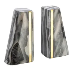 Hello Honey&reg; 6" Modern Marble Bookend Set