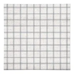 Slate Windowpane Pattern 10" x 10" Cotton Twill Napkin