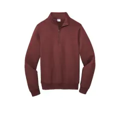 Port & Company&reg; Core Fleece 1/4 Zip Pullover Sweatshirt Maroon