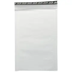 JAM Paper 8.5" x 13" White Kraft Bubble Lite Padded Mailers, 25ct.