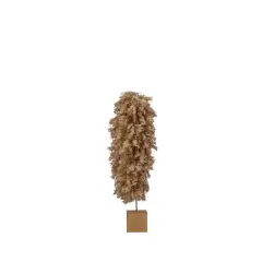 Hello Honey&reg; Tan Fabric Yarn Tree with Wood Base