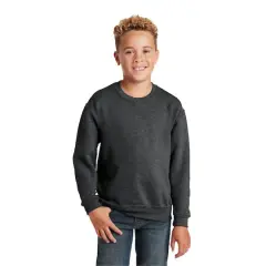 JERZEES&reg; NuBlend&reg; Crewneck Youth Sweatshirt Back Heather