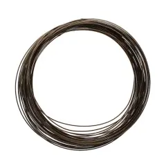 The Beadsmith&reg; Wire Elements&trade; 18 Gauge Tarnish Resistant Half Round Soft Temper Wire, 7yd. Vintage Bronze