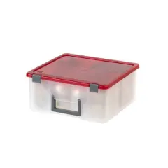 IRIS USA Holiday Storage Bin, Ornaments & Decorative Goods