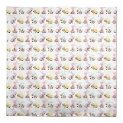 Pastel Floral Rabbits 58" x 58" Tablecloth