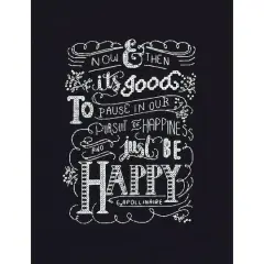 Design Works&trade; Just Be Happy Counted Cross Stitch Kit