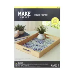 10" x 14" Blue Wave Mosaic Tray Kit by Make Market&reg;
