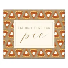 Here For Pumpkin Pie Canvas Wall Art