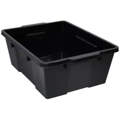 Quantum Storage Systems&reg; 21" x 15.875" x 7.75" Black Latch Container