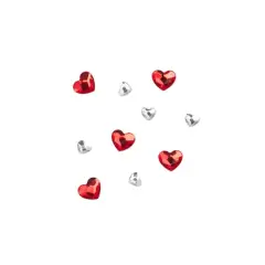 Crystal & Light Siam Heart Glue-On Austrian Crystal Mix by Bead Landing&trade;, 10ct.