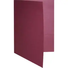 JAM Paper 9.5" x 11.5" 2-Pocket Linen Folders, 6ct. Burgundy