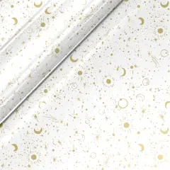 Siser&reg; EasyPatterns&reg; Plus Starfield Heat Transfer Vinyl White/Gold