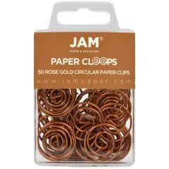 JAM Paper Circular Paper Cloops Rose Gold