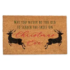 Look to the Skies on Christmas Eve 30" x 18" Door Mat