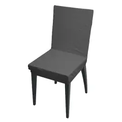 Home Details Waffle Design Dining Chair Slipcover Gray