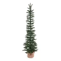 4ft. Unlit Pine Artificial Christmas Tree in Burlap Base