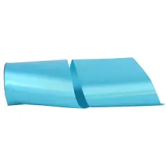 JAM Paper 6" x 50yd. Single Face Satin Allure Ribbon Turquoise