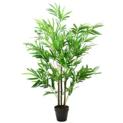 4ft. Two-Tone Green Potted Bamboo Plant