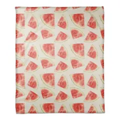 Watermelon Pattern 50" x 60" Coral Fleece Blanket