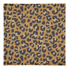 Leopard Cotton Twill Napkin Gold