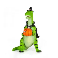 10" Halloween Green Dinosaur Tabletop D&eacute;cor