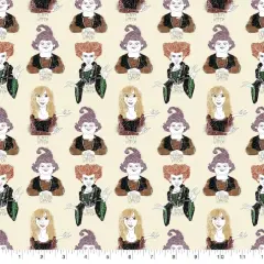 Disney Hocus Pocus Three Witches Cotton Fabric