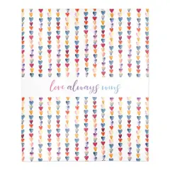 Love Always Wins Sherpa Fleece Throw Blanket