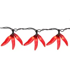 36ct. Orange Chili Pepper Clusters String Light Set